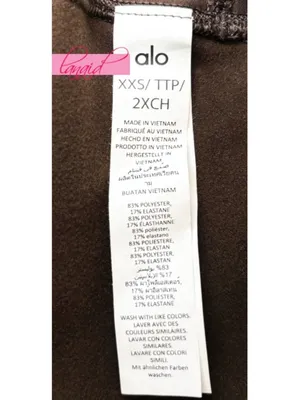 Alo Airlift Winter Warm High-Waist Leggings Espresso Hi-Rise Brushed Fleece Pant thumbnail 12