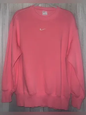 Nike Women's Sportswear Phoenix Fleece Oversized Crew-Neck Sweatshirt Sz XS pink thumbnail 1