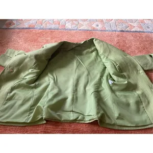 EMILY Linen jacket with buttons and lining M Green Size M thumbnail 7