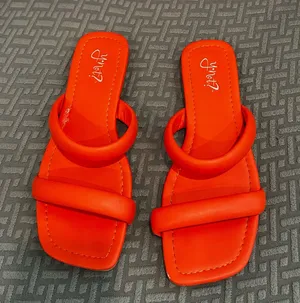 Orange slide sandals Size 7.5 thumbnail 1