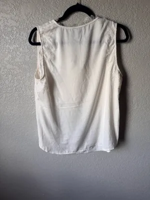 Banana Republic Lace Blouse large ivory euc romantic lace fairy thumbnail 2