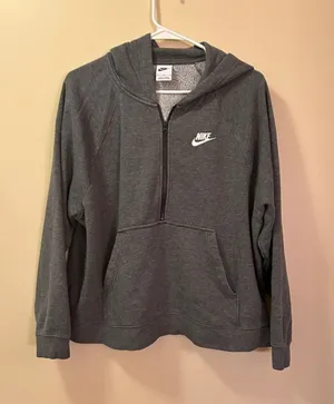 Nike Dark Gray Quartet Zip Hoodie- Medium- Dark Grey thumbnail 1