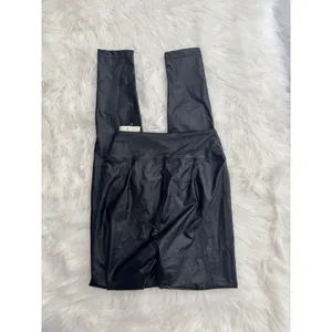 Offline by Aerie Faux Leather High Waisted Leggings Black Size Small thumbnail 5