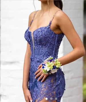 Sherri Hill Prom Dress Purple thumbnail 2