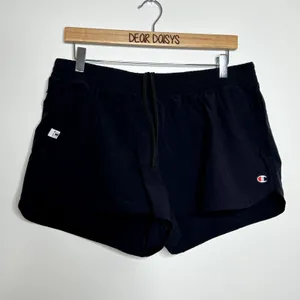 Champion Black Drawstring Athletic Shorts thumbnail 1