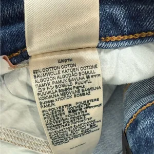 NWT Jen7 By 7 For All Mankind Boyfriend Shorts In Blue Wash Size 22‎ Plus thumbnail 10