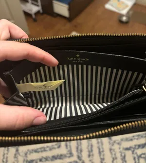 Kate Spade Black Large Zip Wallet thumbnail 4