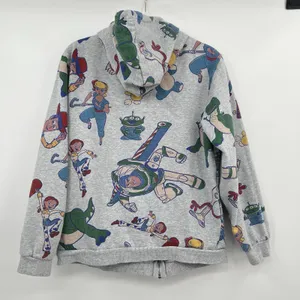 Disney Toy Story Hoodie Sweatshirt Full Zip Women M Giddy Up Woody Buzz Pattern thumbnail 7