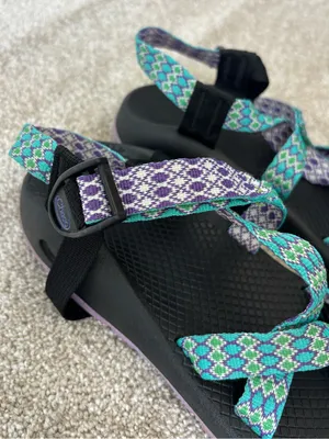 Chacos Z/2 Classic Sandals Blue Purple Geometric Strap Outdoor Activewear Water thumbnail 3