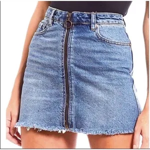 Free People We the Free jean skirt blue size 28 thumbnail 1