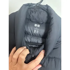 Uniqlo Women Ultra Light Down Jacket Black Full Zip Puffer XL 211-409112 thumbnail 3