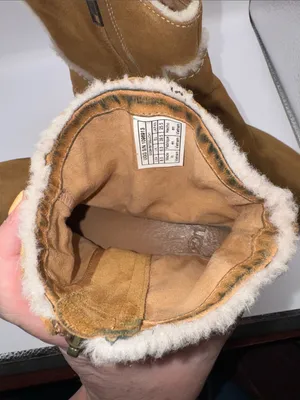 NWOT UGG Catica Chestnut Shearling Trim Suede Ankle Boots Size 8.5 EU 39.5 thumbnail 10