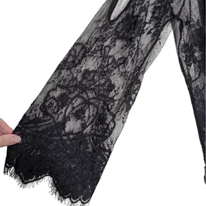 Black Floral Sheer Lace Mini Dress Coverup S Resort Witchy Whimsigoth Romantic‎ thumbnail 13