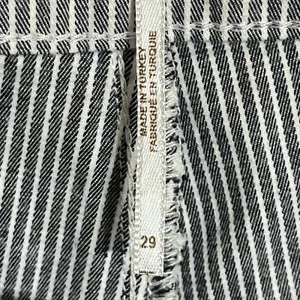 FREE PEOPLE Mid Rise‎ Jeans Womens 29 Blue White Stripe Stretch Jeggings Pants thumbnail 6