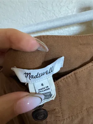 Madewell Harlow Wide Leg Pant Size 4 in Acorn Brown Business Minimalism thumbnail 7