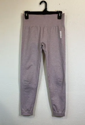 Gymshark Women's Adapt Marl Seamless Leggings Light Purple Size L thumbnail 3