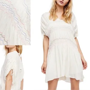 Free People Embroidered dress has peasant-style romantic, vintage-inspired Sz S thumbnail 10