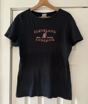 Cleveland Indians‎ Genuine Merchandise Navy Top Size Large thumbnail 1