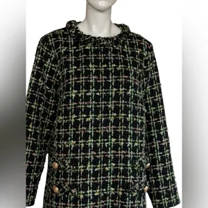 Tuckernuck Holly Tinsel Tweed Long Sleeve Jackie Dress Size Large. A1 thumbnail 3
