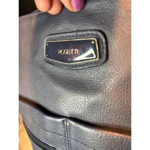 Rosetti Navy Blue Pebble Faux Leather Crossbody Bag Organizer Purse Silver Tone thumbnail 4