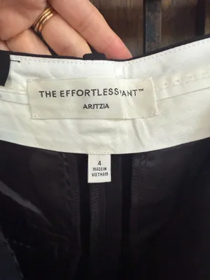 Aritzia Effortless Pant Black Wide Leg , Supper High Rise, Length Full Size 4 thumbnail 5