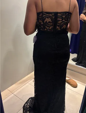 Black Formal Windsor Dress Long thumbnail 3
