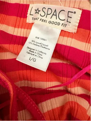 L*Space Paloma Loung Two-Piece Set, Women's Size L, Pink and Orange NWT thumbnail 9
