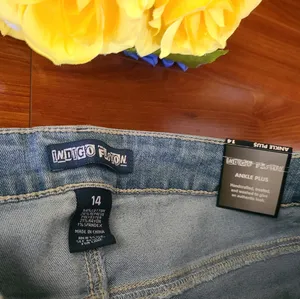 Indigo Fusion Distressed Jeans Size 14 thumbnail 8