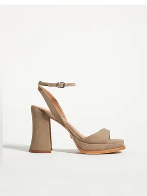 NEW Anthropologie Vicenza Strappy Platform Heels in Olive Green size 6 women’s thumbnail 13