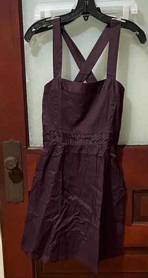 Theory dark plum dress thumbnail 1