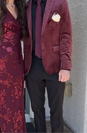 Xtraordinary Women's Burgundy and Red Dress thumbnail 2