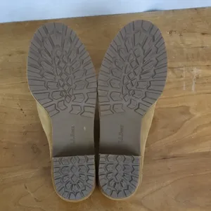 LL Bean Suede Lug Sole Chunky Heeled Mules Size 7.5 thumbnail 7