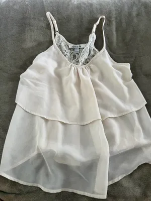 Cream Forever 21 tank top thumbnail 1