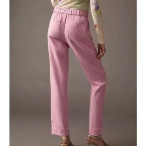 Anthropologie Maeve pink seam front trouser pant 4 thumbnail 2