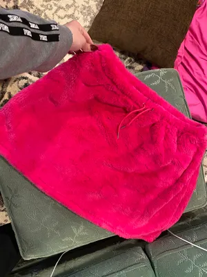 Dolls Kill Furry Pink Skirt thumbnail 1