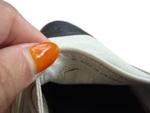 TORY BURCH Black White Leather Colorblock Sneakers Size 6 thumbnail 2