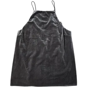 DO+BE Velvet Lace Up Back Cami Tank Top Gray Women's M Style‎ Y14120 thumbnail 2