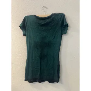 Velvet Stone Women S Rhinestone Cross V-Neck T-Shirt Rocker Gothic USA thumbnail 2