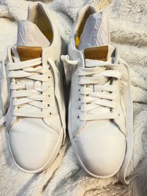 Cole Haan Women's Grand Hurrion Cup Lace-to-Toe Sneakers, White/Irish Coffee 6.5 thumbnail 2