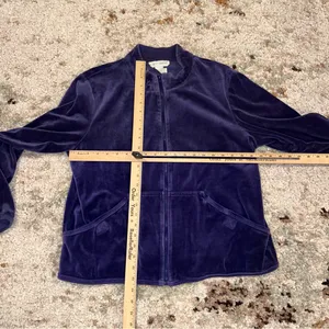 Velvet purple Jumpsuit with Jacket Size L thumbnail 10