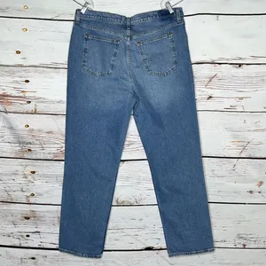 Abercrombie & Fitch NWT Sz 33/16R Blue Denim Ultra High Rise ‘90s Straight Jeans thumbnail 3