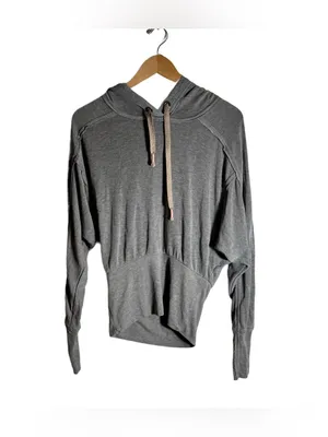 Free People Movement Ready Go Hoodie Women's XS Relaxed Workout Casual Top Grey thumbnail 3
