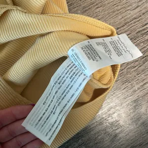 Abercrombie & Fitch Pale Yellow Orange Ribbed Bodysuit S thumbnail 3