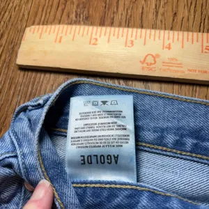 AGOLDE 90's‎ High Rise Loose Fit Distressed Jeans Light Wash Blue Size 30 Grunge thumbnail 4
