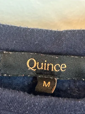 Quince SuperSoft Fleece Crew — Navy thumbnail 4