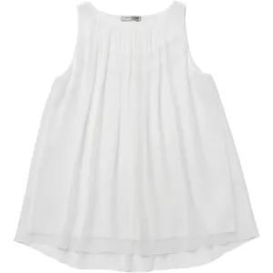 Alice + Olivia Pleated Chiffon Top Womens Small White Blouse C312019602 thumbnail 1