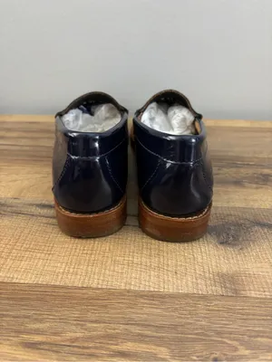 G.H. Bass & Co. Patent Leather Penny Loafers Navy Blue Women’s thumbnail 5