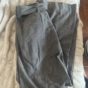 Checkered brown wide leg pants thumbnail 2