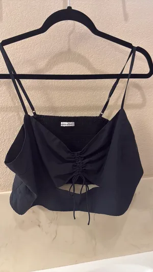 Abercrombie Black Crop Top thumbnail 5
