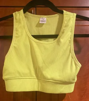 Neon Green Sports Bra thumbnail 1